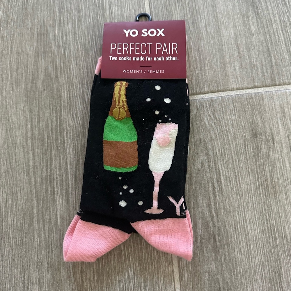 Yo Sox Perfect Pair Champagne